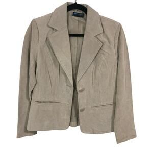 Relativity cowgirl chic boho chic western suede leather jacket blazer NWOT S